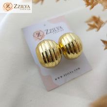 Korean Style Golden Half Hoop Earrings