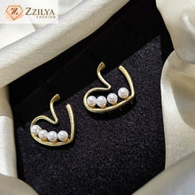 Korean Heart Earrings under 100