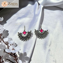 Oxidized Pink Jhumka earrings under 100