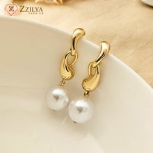 Pearl drop Anti Tarnish earrings for women