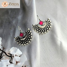 Oxidized Pink Jhumka earrings under 100