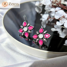 Floral Jhumka Pink earrings under 100