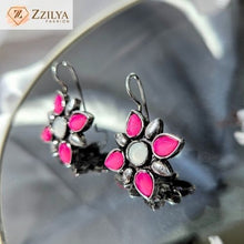 Floral Jhumka Pink earrings under 100