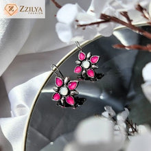 Floral Jhumka Pink earrings under 100