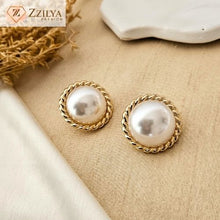 Pearl stud korean earrings
