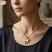 Studded Bow gold anti tarnish necklace