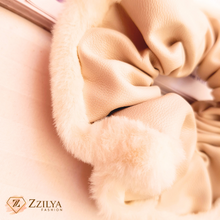 Ebony Luxe Leather Aesthetic Scrunchies