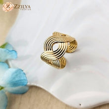 Infinite Loop  anti tarnish rings gold plated