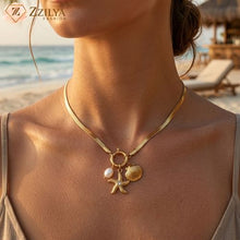 Starfish Charms 18K Gold Plated Anti Tarnish Necklace