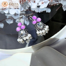 Trendy Purple Jhumka earrings