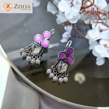 Trendy Purple Jhumka earrings