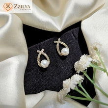 Pearl drop korean earrings for girls