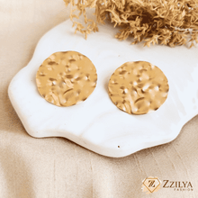 Golden Disc Earrings