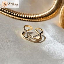 Love statement anti tarnish gold rings