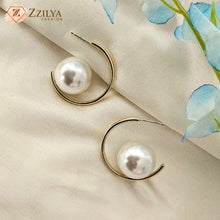 Pearl hoops anti tarnish