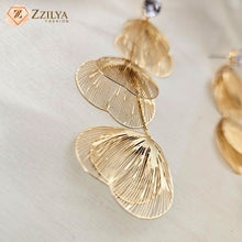 Leafy danglers Anti tarnish earrings