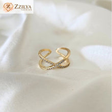 Love statement anti tarnish gold rings