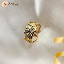 Leaf band Anti Tarnish Rings