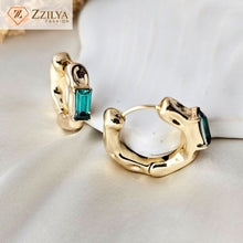 Studded hoops Anti Tarnish earrings