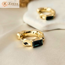 Studded hoops Anti Tarnish earrings