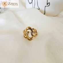Spiral Statement anti tarnish rings