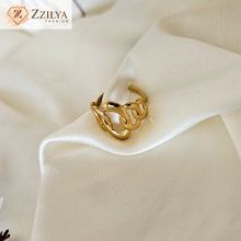 Spiral Statement anti tarnish rings