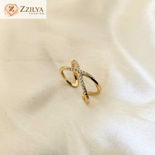 Love statement anti tarnish gold rings