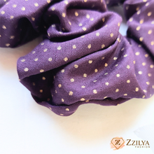 Purple Petals Hair aesthetic scrunchies