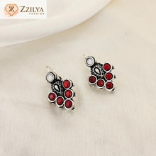 Awe oxidised earrings multicolor