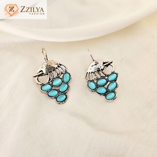 Awe oxidised earrings multicolor