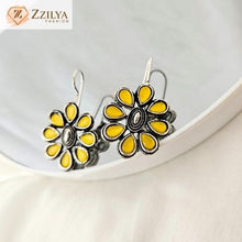 Yellow Drop Ethnic Earrings