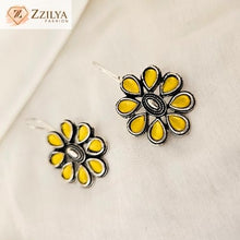 Yellow Drop Ethnic Earrings