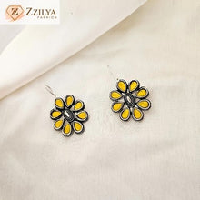 Yellow Drop Ethnic Earrings