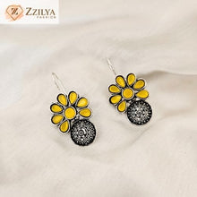 Yellow Ethnic Earrings