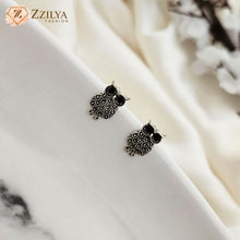 Silver Night Owl Studs