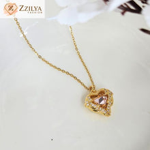 Heart Anti Tarnish Studded neckpiece