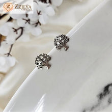 Silver Tree Stud Earrings