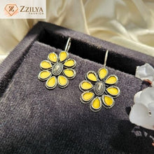 Yellow Drop Ethnic Earrings