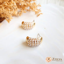 Opulent Anti Tarnish Pearl hoops earrings