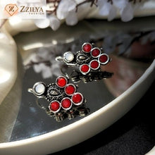 Awe oxidised earrings multicolor