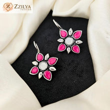 Awe oxidised earrings multicolor