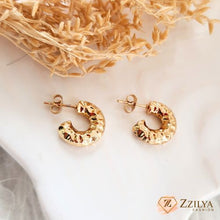 K-Pop Anti Tarnish Gold hoops earrings