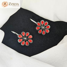 Awe oxidised earrings multicolor