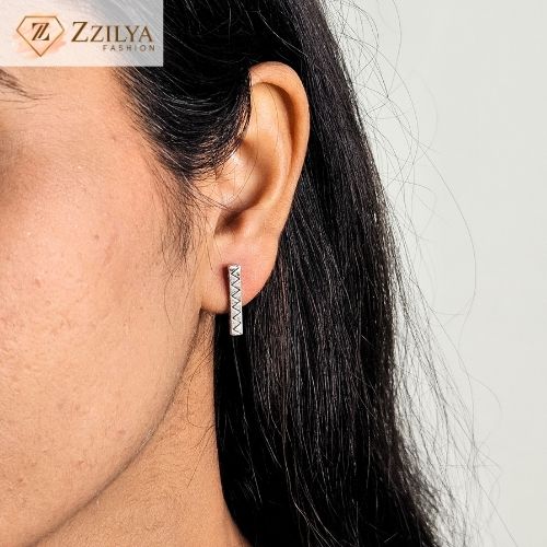 Silver drop Earrings