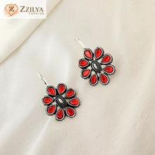 Awe oxidised earrings multicolor