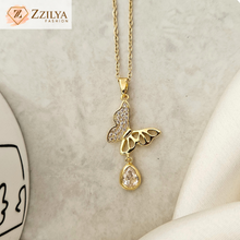 Butterfly dainty anti tarnish necklace