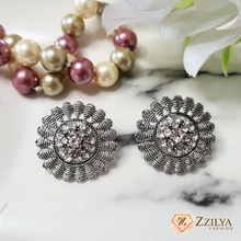 Sparkling Gem Oxidized Earrings