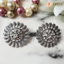 Sparkling Gem Oxidized Earrings