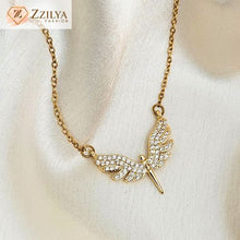 Fairy anti tarnish stone neckpiece