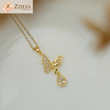 Butterfly dainty anti tarnish necklace